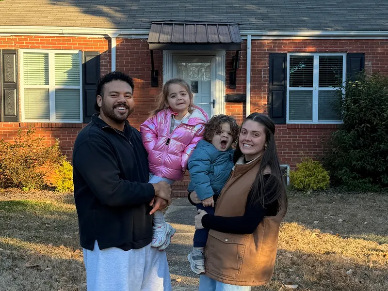 A family served by Bedrock Ministries